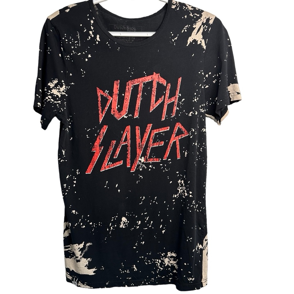 Dutch Bros VINTAGE Limited Edition “Dutch Slayer” Black T-Shirt LARGE RARE DB’92